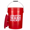 Прозрачное ведро для мойки автомобилей с сепаратором LERATON DETAILING BUCKET WBR (красное,20л)