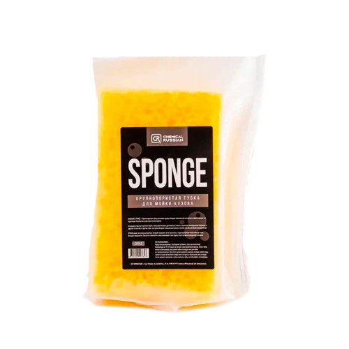 Крупнопористая губка для мойки кузова Chemical Russian SPONGE (CR762)
